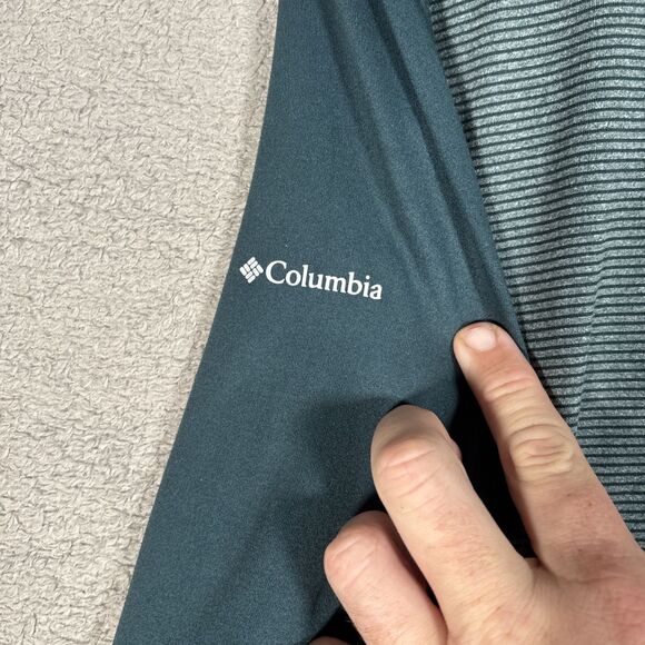 Columbia Cross Trails‎ Half Zip Long Sleeve Pullover Shirt Womens Size XL Green - Picture 11 of 11